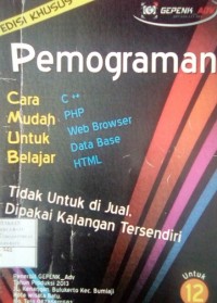 Pemrograman: PHP, Web Browser, Database, HTML`