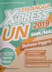 Erlangga X-Press UN SMK/MAK 2019 Bahasa Inggris